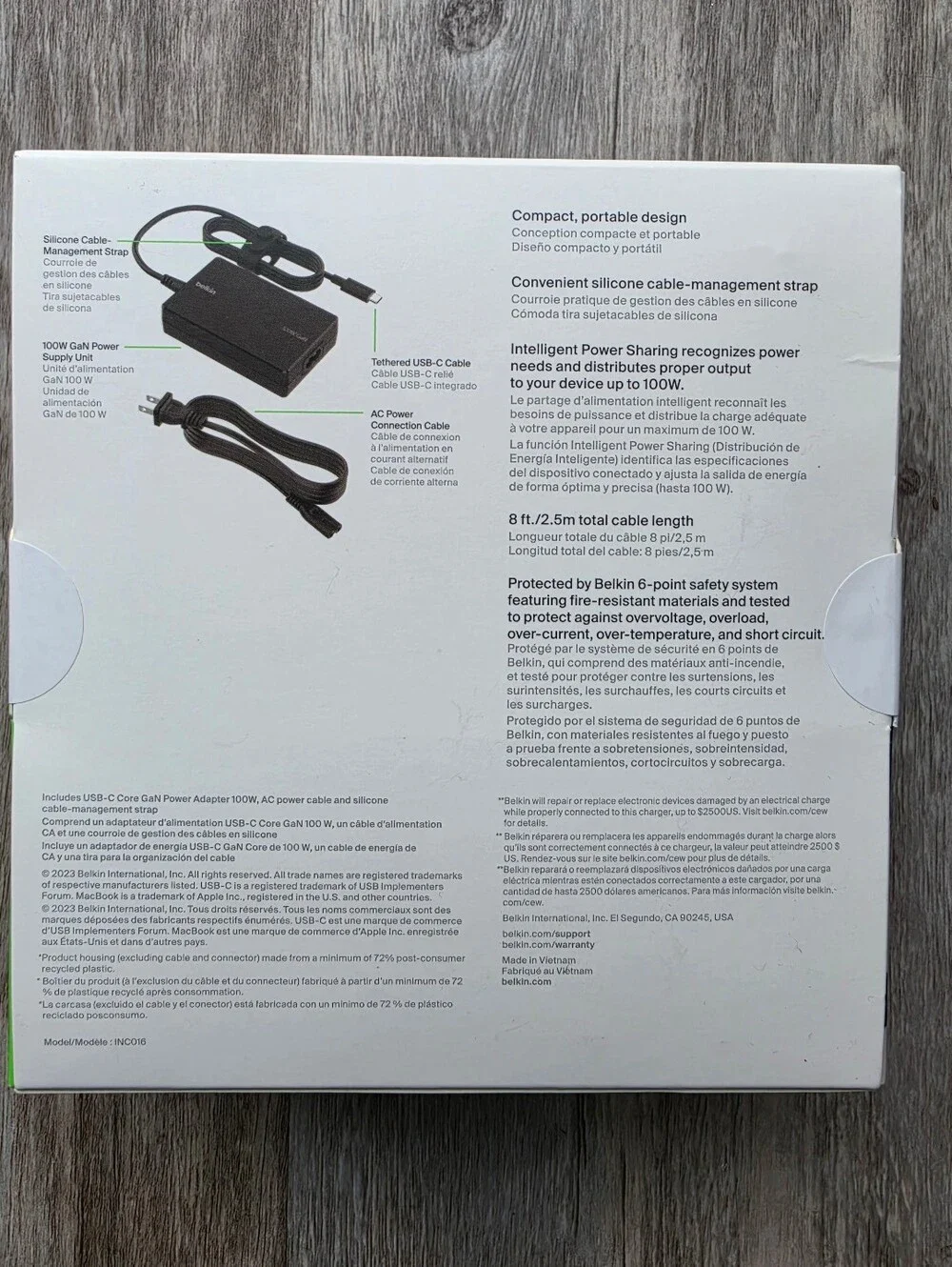 Belkin Connect 100W USB-C Core GaN Power Adapter, Fast-Charging Adapter